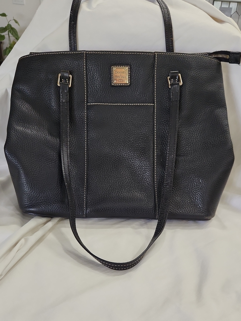 Dooney & Bourke Pebbled Black Leather Lexington Tote ($329 New)
